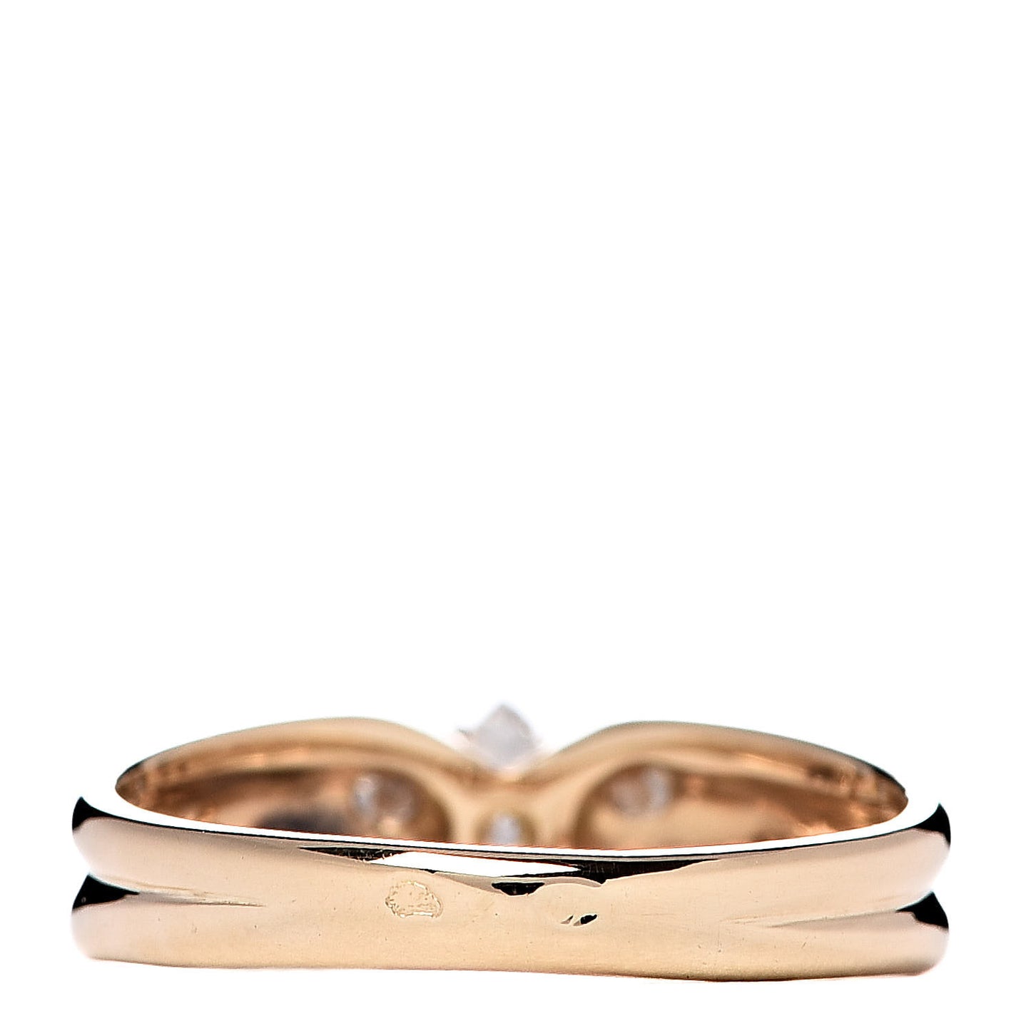 18K Yellow Gold Diamond Butterfly Ring 48 4.25