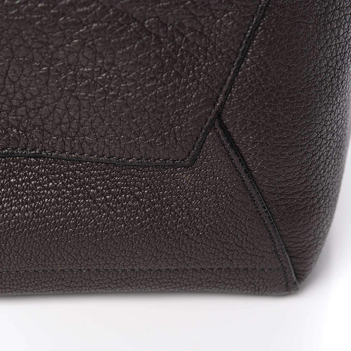 Goatskin Sangle Bucket Bag Dark Taupe