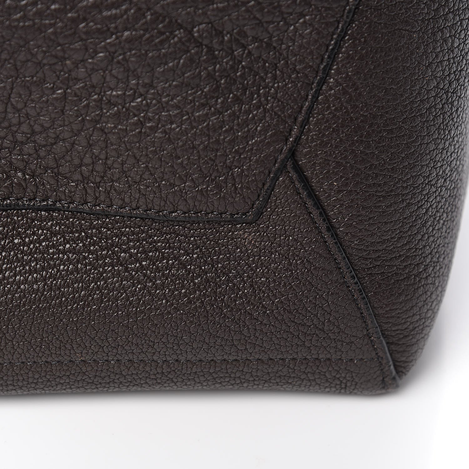 Celine Goatskin Sangle Bucket Bag Dark Taupe 10 of 15