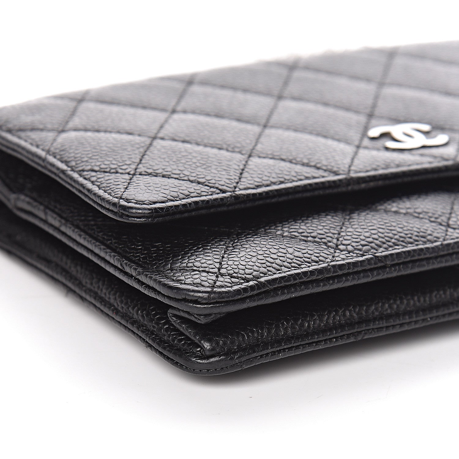 Chanel Caviar Quilted Wallet On Chain WOC Black 10 of 12