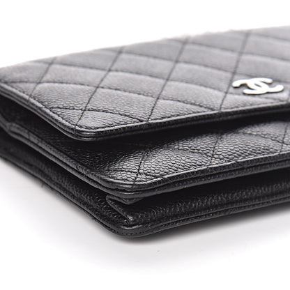 Chanel Caviar Quilted Wallet On Chain WOC Black 10 of 12
