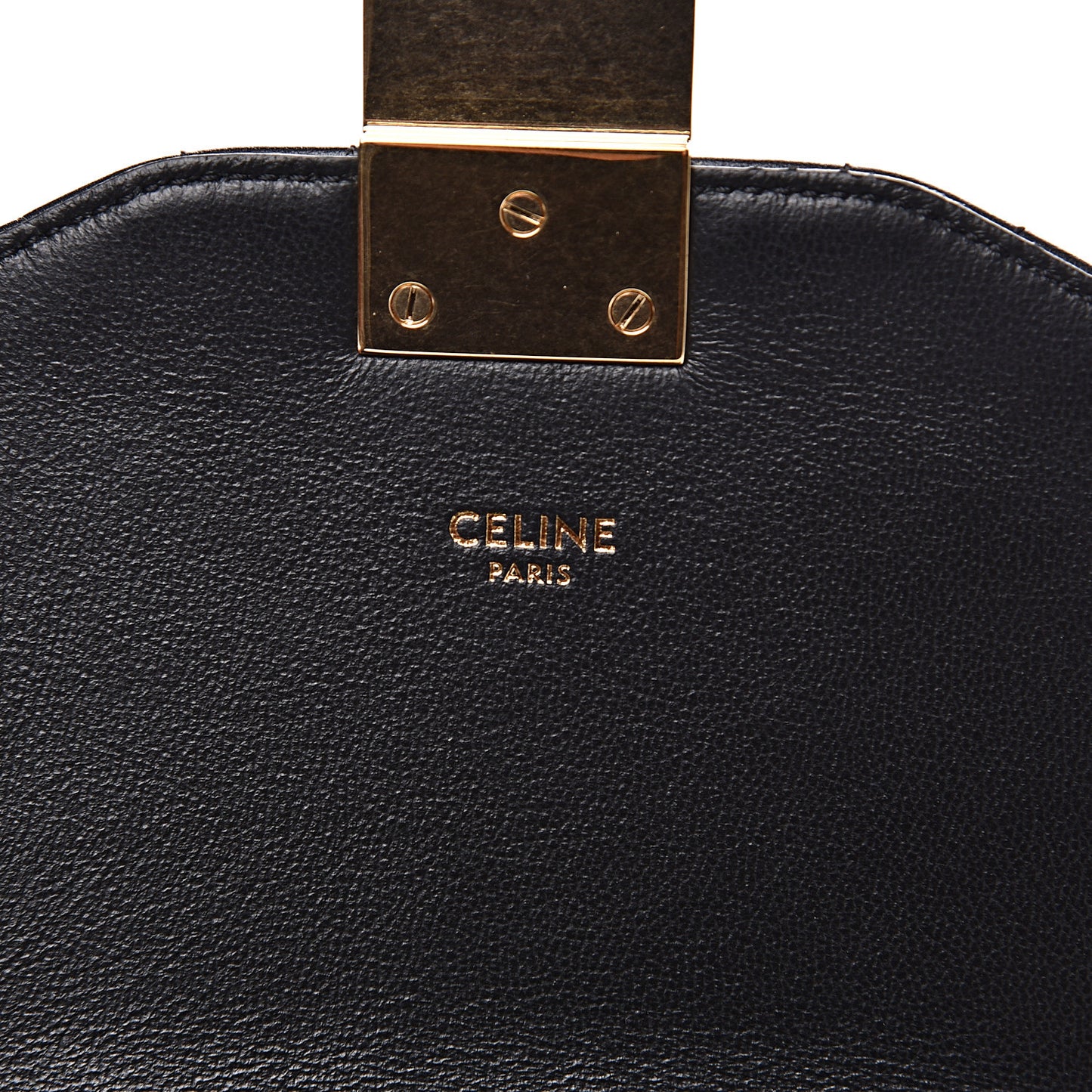 Calfskin Quilted Medium C Bag Black