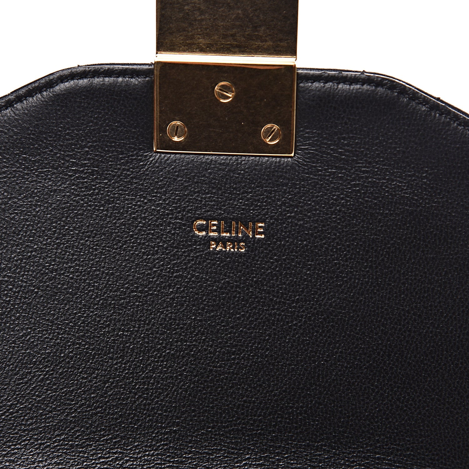 Celine Calfskin Quilted Medium C Bag Black 5 of 7