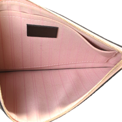 Louis Vuitton Damier Ebene Neverfull MM GM Pochette Rose Ballerine 5 of 6
