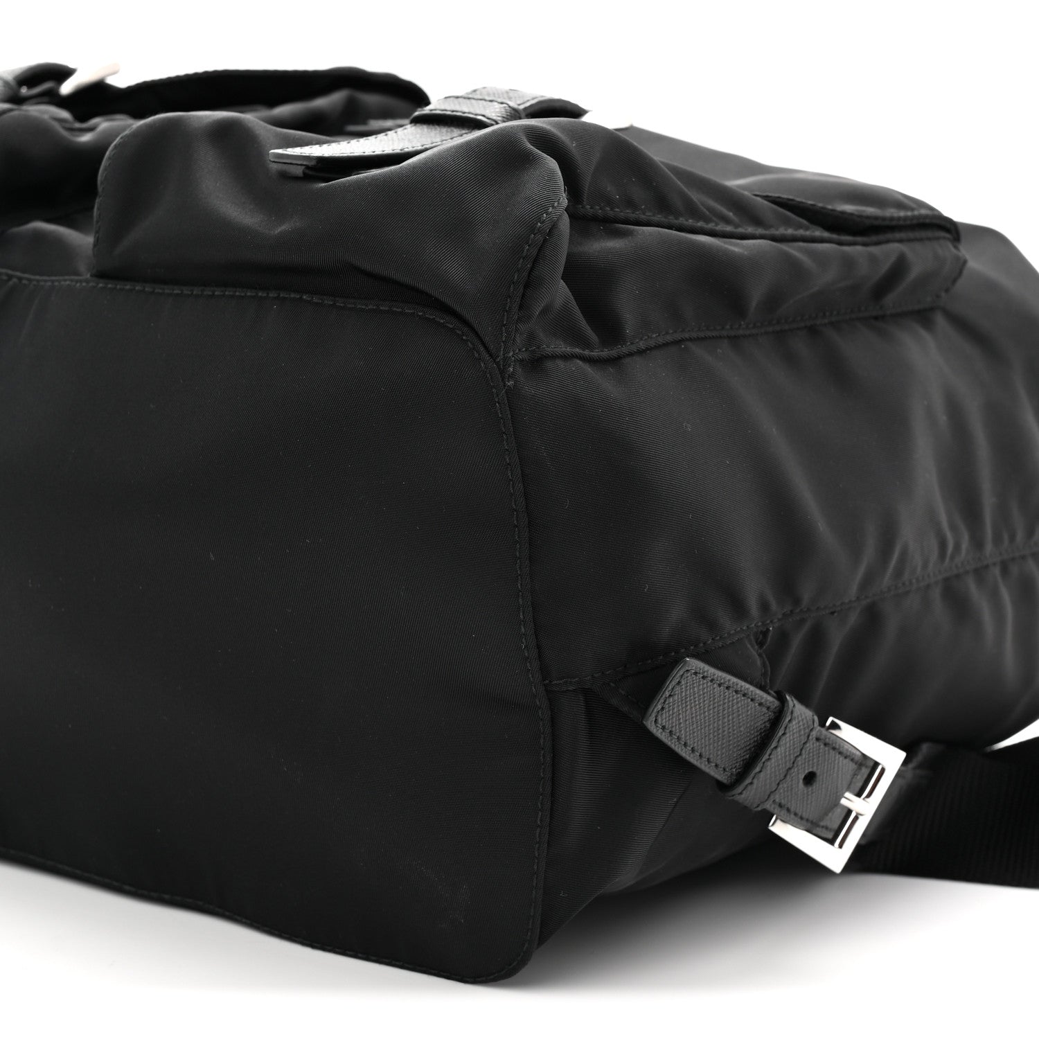 Prada Tessuto Nylon Saffiano Medium Backpack Black 10 of 10