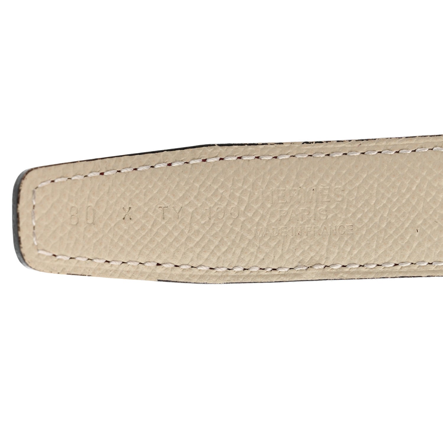 Hermes Swift Epsom 24mm Mini Constance H Belt 80 Grenade Craie 4 of 6