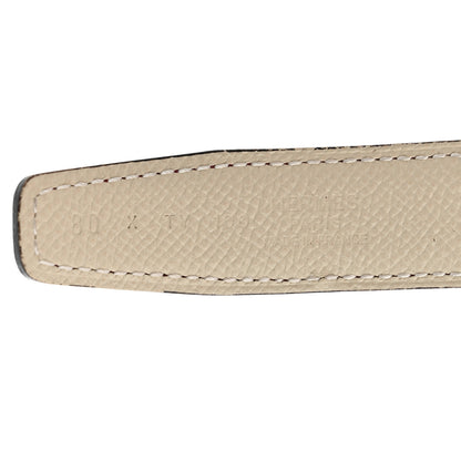 Hermes Swift Epsom 24mm Mini Constance H Belt 80 Grenade Craie 4 of 6