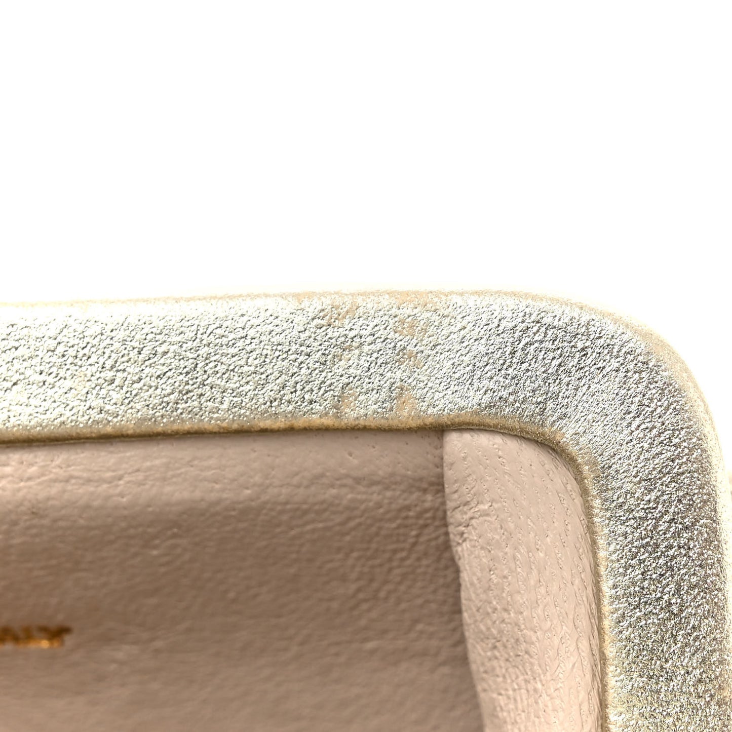 Metallic Lambskin Quilted CC Kiss Lock Evening Clutch Gold