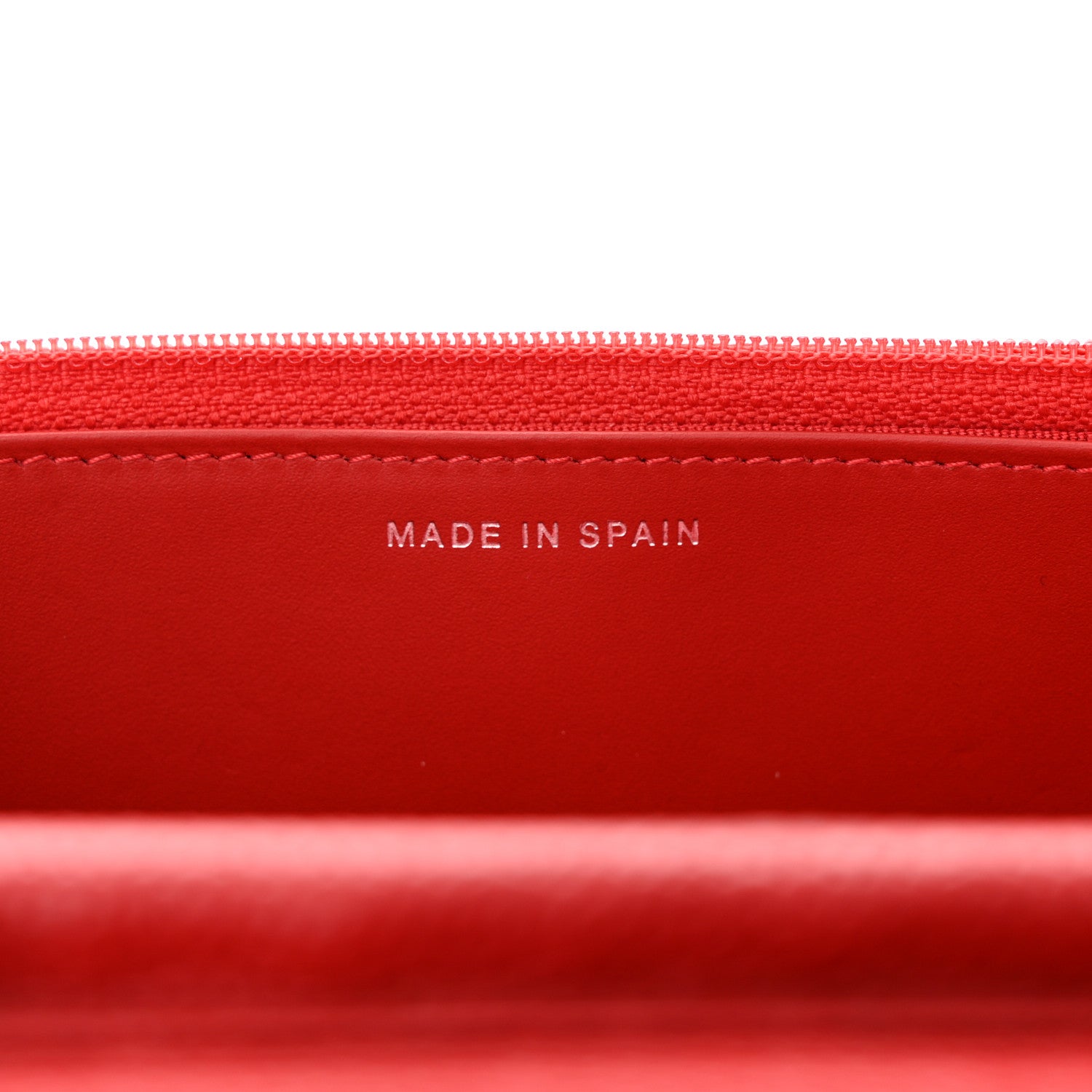 Chanel Caviar Quilted Wallet on Chain WOC Red 7 of 13