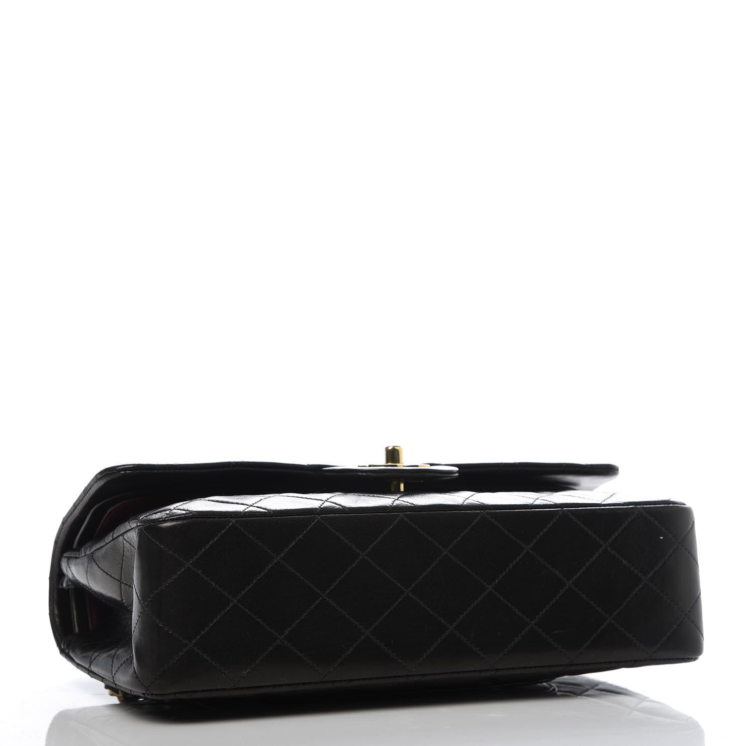 Chanel Lambskin Quilted Medium Double Flap Black 4 of 10