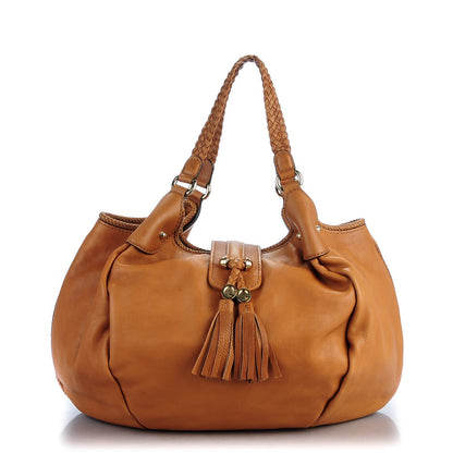 Gucci Pebbled Calfskin Medium Marrakech Shoulder Bag Camel 1 of 8