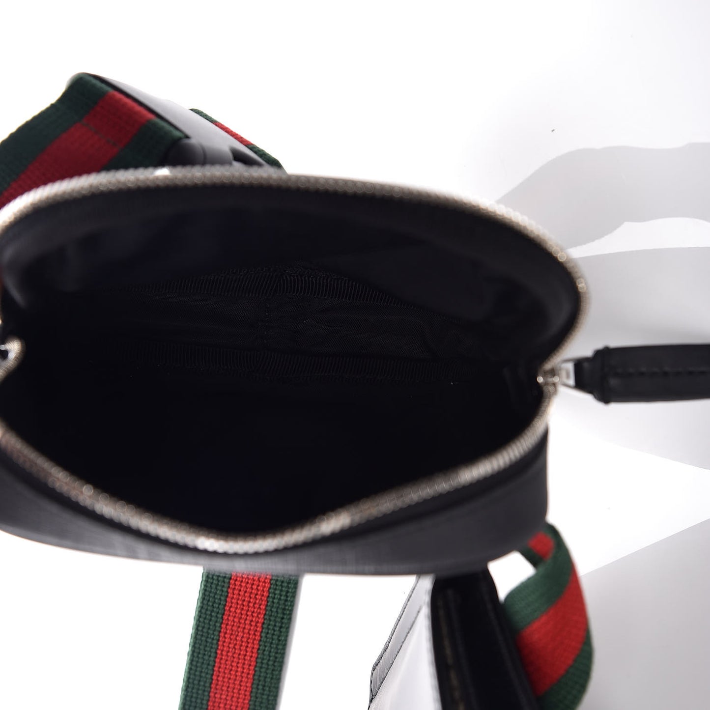 GG Supreme Monogram Web Belt Bag Black