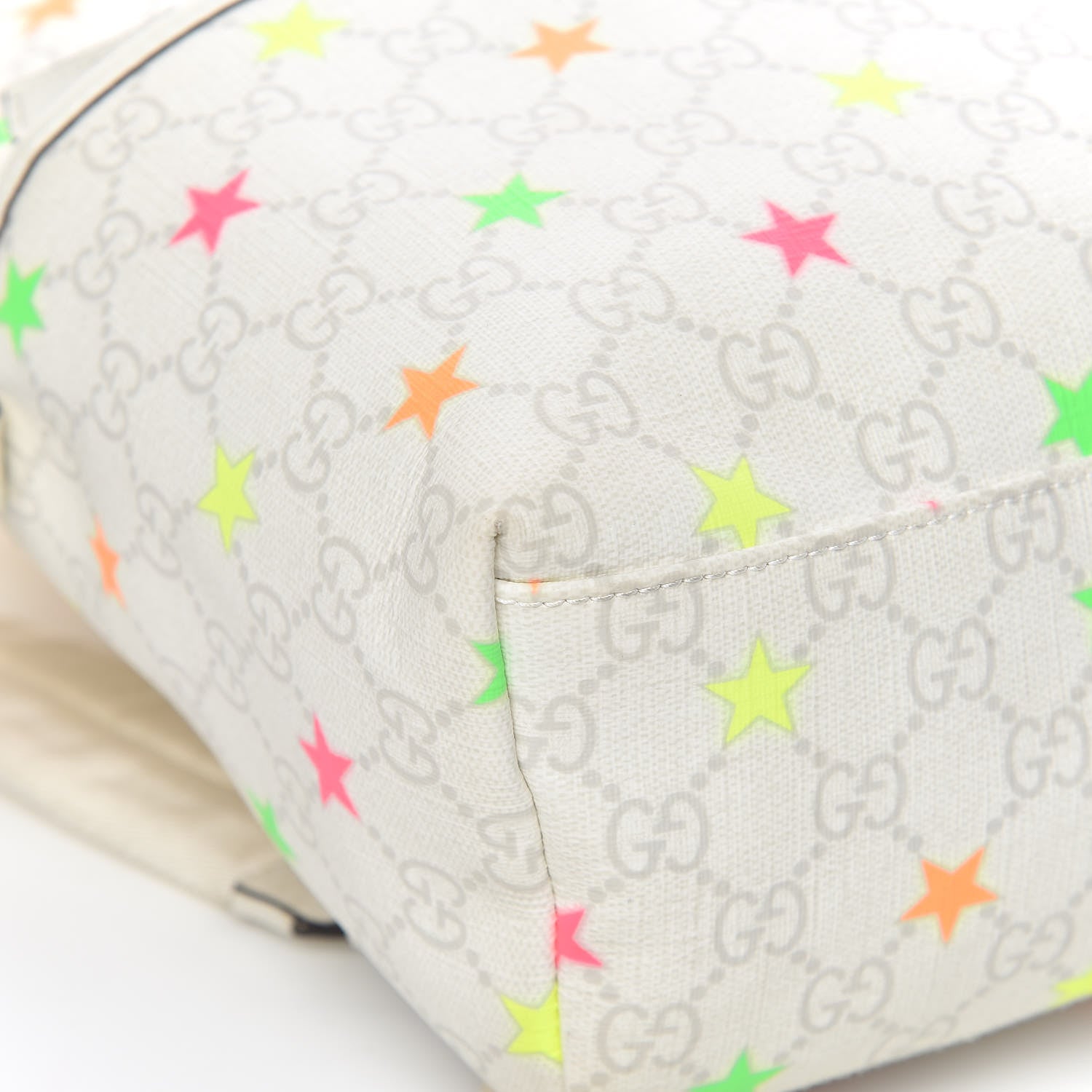 Gucci GG Supreme Monogram Stars Childrens Backpack White 9 of 12