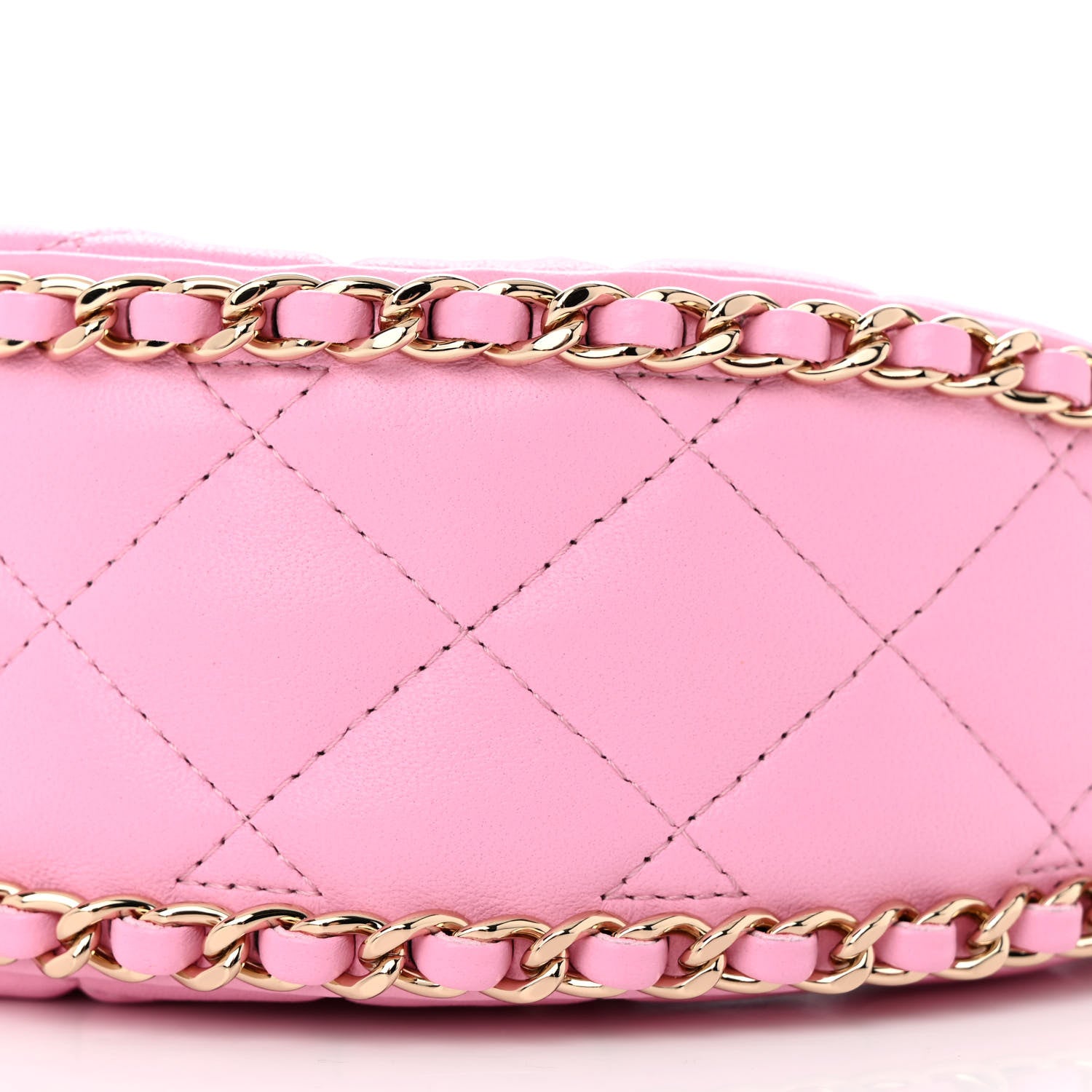 Chanel Lambskin Quilted Small Hobo Bag Pink 10 of 11