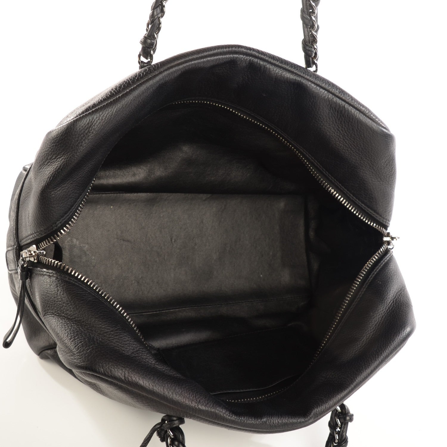 Chanel Deerskin Luxe Ligne Large Bowler Black 5 of 7