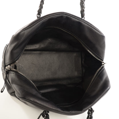Chanel Deerskin Luxe Ligne Large Bowler Black 5 of 7