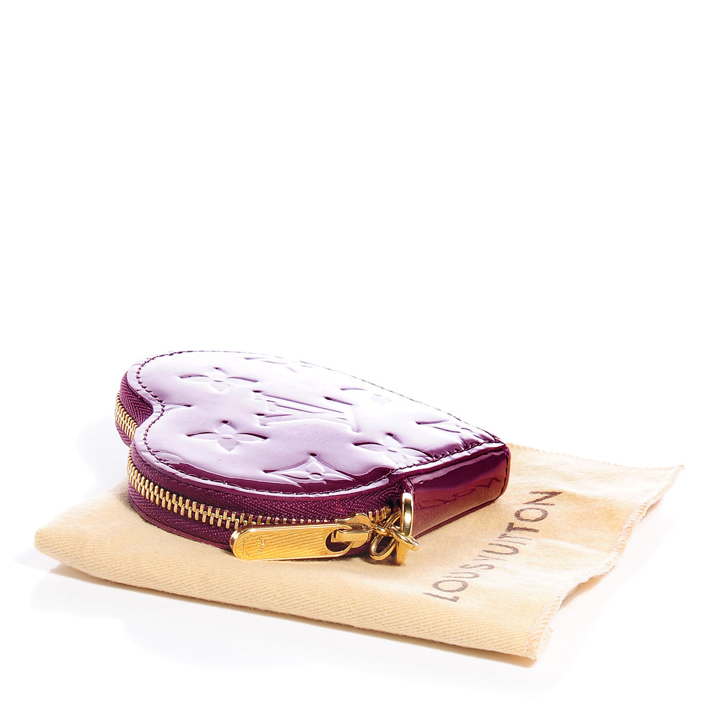 Vernis Heart Coin Purse Violet