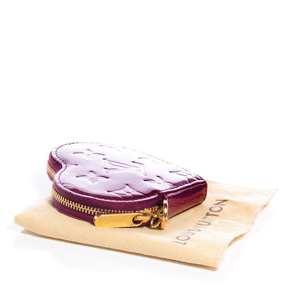 Louis Vuitton Vernis Heart Coin Purse Violet 5 of 9