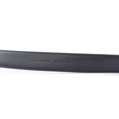 Saint Laurent Smooth Calfskin Monogram Square Buckle Belt 90 36 Black 4 of 6