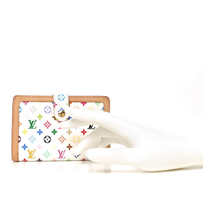 Louis Vuitton Monogram Multicolor French Purse Wallet White 2 of 6
