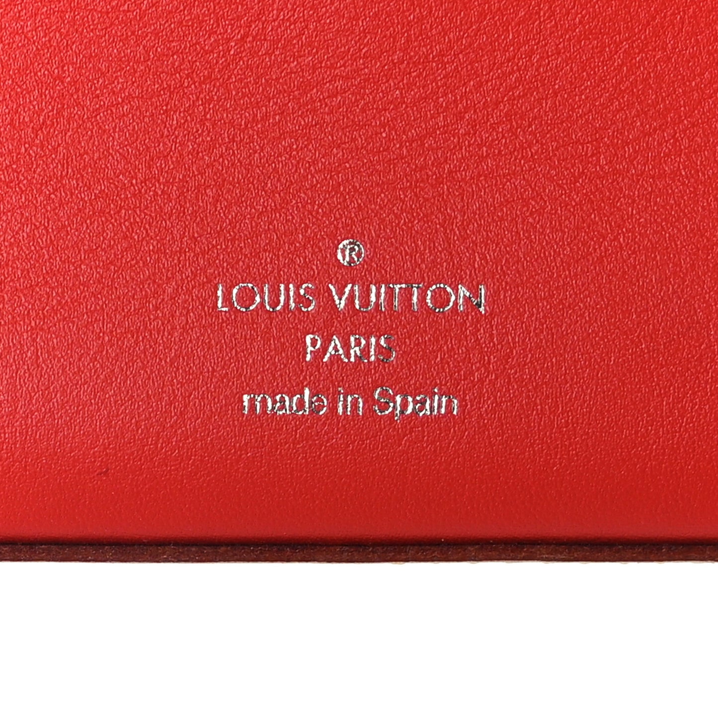 Monogram Elizabeth Pencil Pouch Red