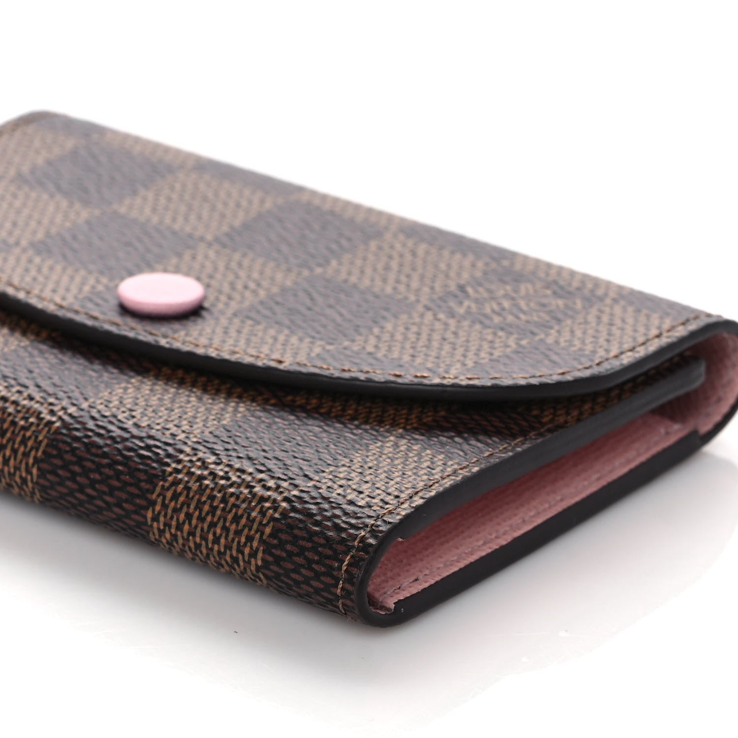Louis Vuitton Damier Ebene Rosalie Coin Purse Rose Ballerine 8 of 10