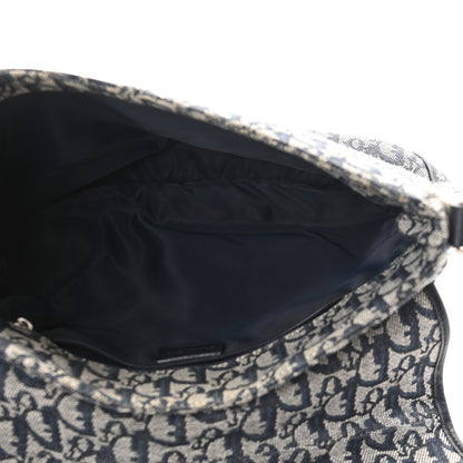 Christian Dior Monogram Flap Messenger Navy Blue 5 of 14