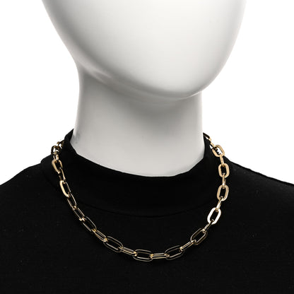 Roberto Coin 18K Yellow Gold Classic Oro Paperclip Link Collar Necklace 2 of 4