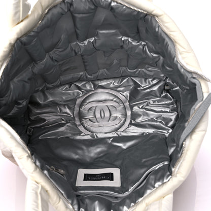 Chanel Nylon Coco Cocoon Ombre Travel Bowler White Pink 5 of 11