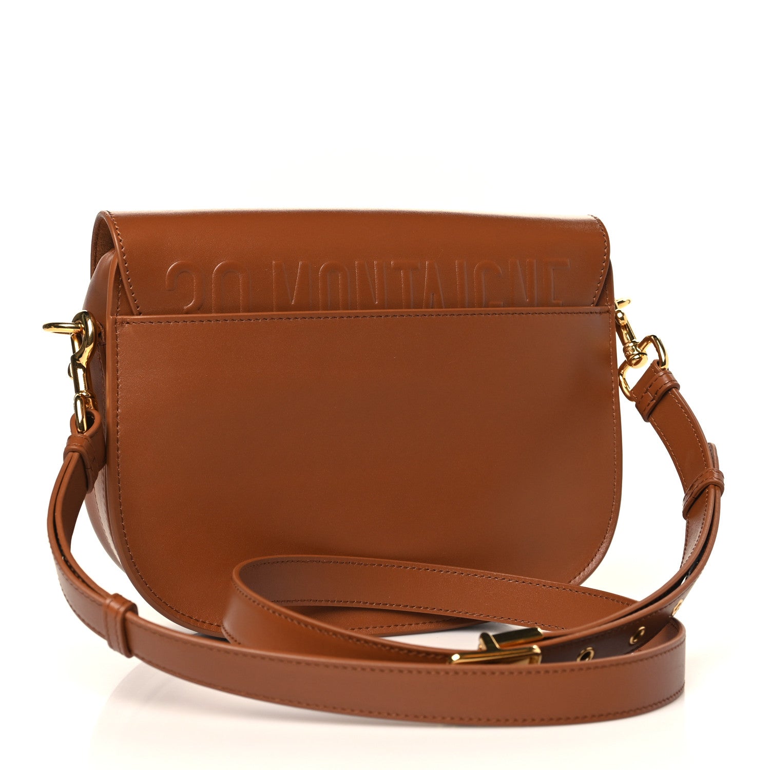 Christian Dior Box Calfskin Medium Bobby Flap Dark Tan 3 of 9