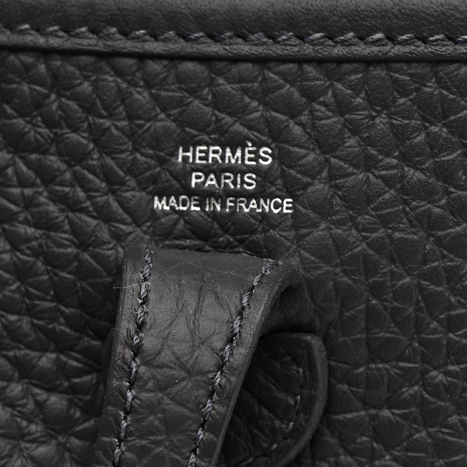Hermes Taurillon Clemence Amazone Sangle Cavale Evelyne TPM Gris Misty 6 of 12