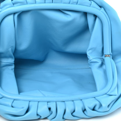 Bottega Veneta Smooth Butter Calf The Pouch Oversized Clutch Sky Blue 5 of 10
