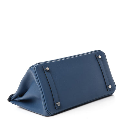 Hermes Epsom Birkin 30 Bleu Agate 3 of 9