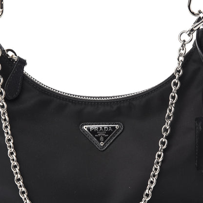 Prada Nylon Re-Edition 2005 Shoulder Bag Black 11 of 11