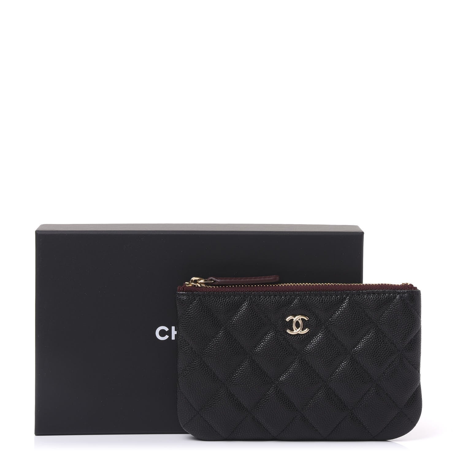 Chanel Caviar Quilted Small Cosmetic Case Black 10 of 10