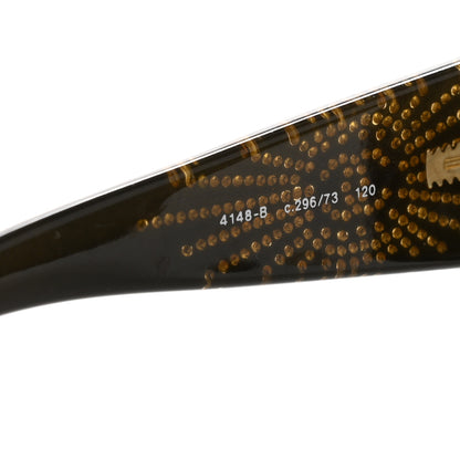 Chanel Shield Crystal CC Logo Sunglasses 4148-B Brown 6 of 8