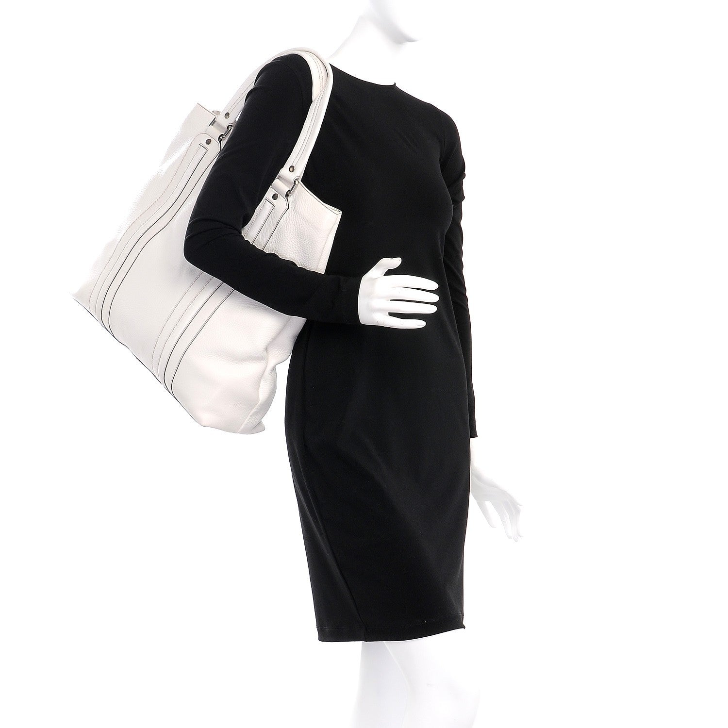 Gucci Calfskin Tote Bag White 2 of 7