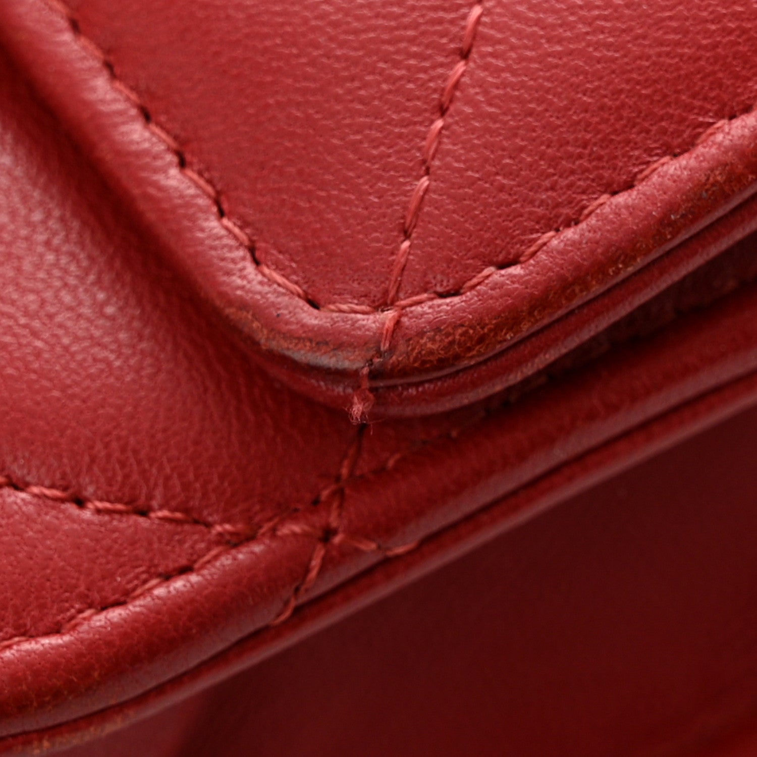Chanel Lambskin Quilted Trendy CC Wallet On Chain WOC Red 12 of 16