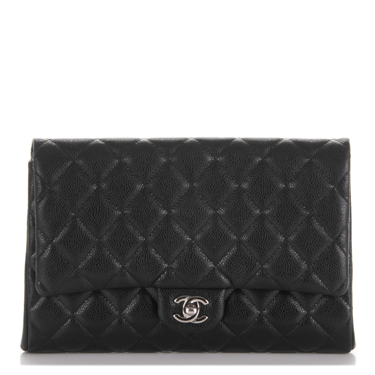 Chanel Caviar Quilted Clutch With Chain Flap Black 1 of 7