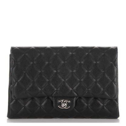 Chanel Caviar Quilted Clutch With Chain Flap Black 1 of 7