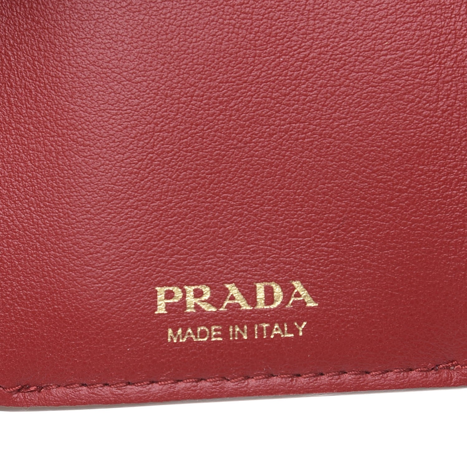 Prada Vitello Move Love Print Envelope Tri-Fold Wallet Cipria 5 of 6