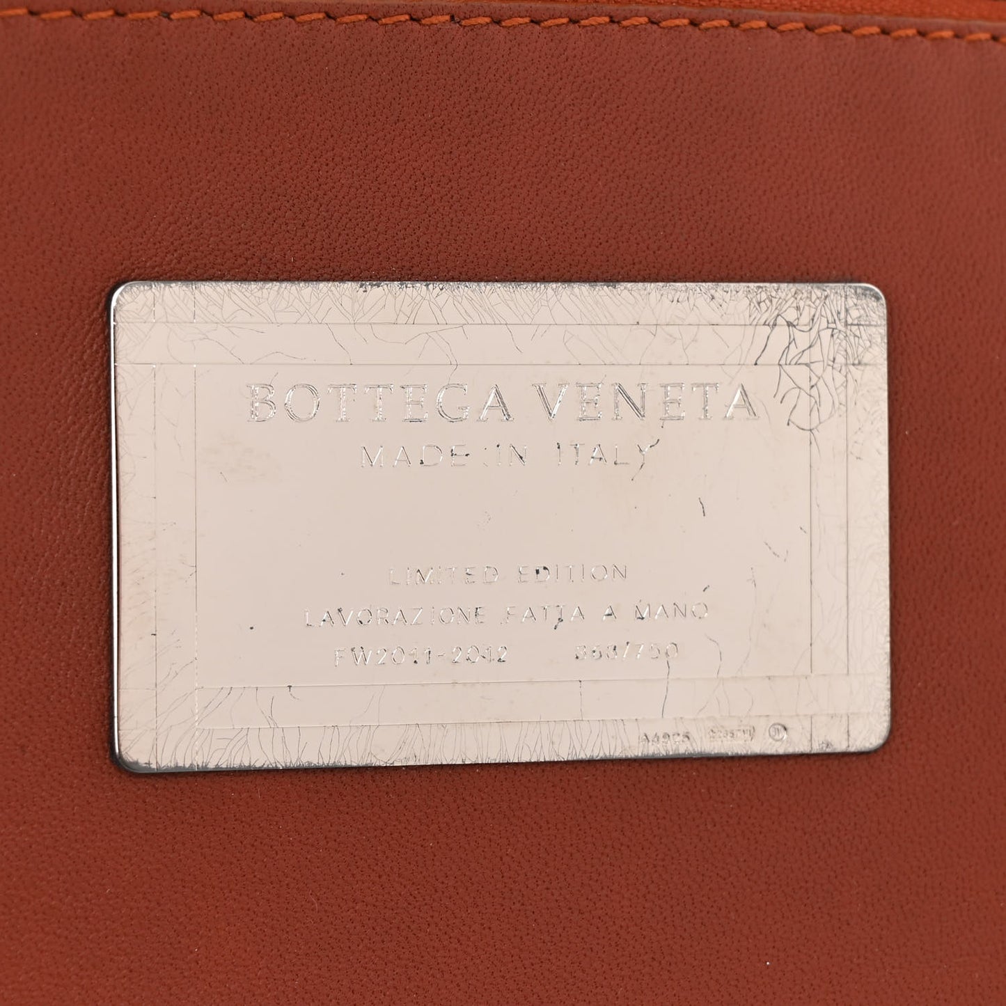 Lambskin Intreccio Medium Cabat Rust