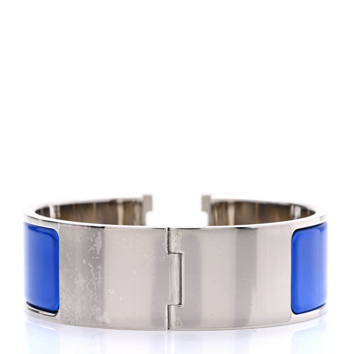 Enamel Wide Clic Clac H Bracelet Bleu Royal
