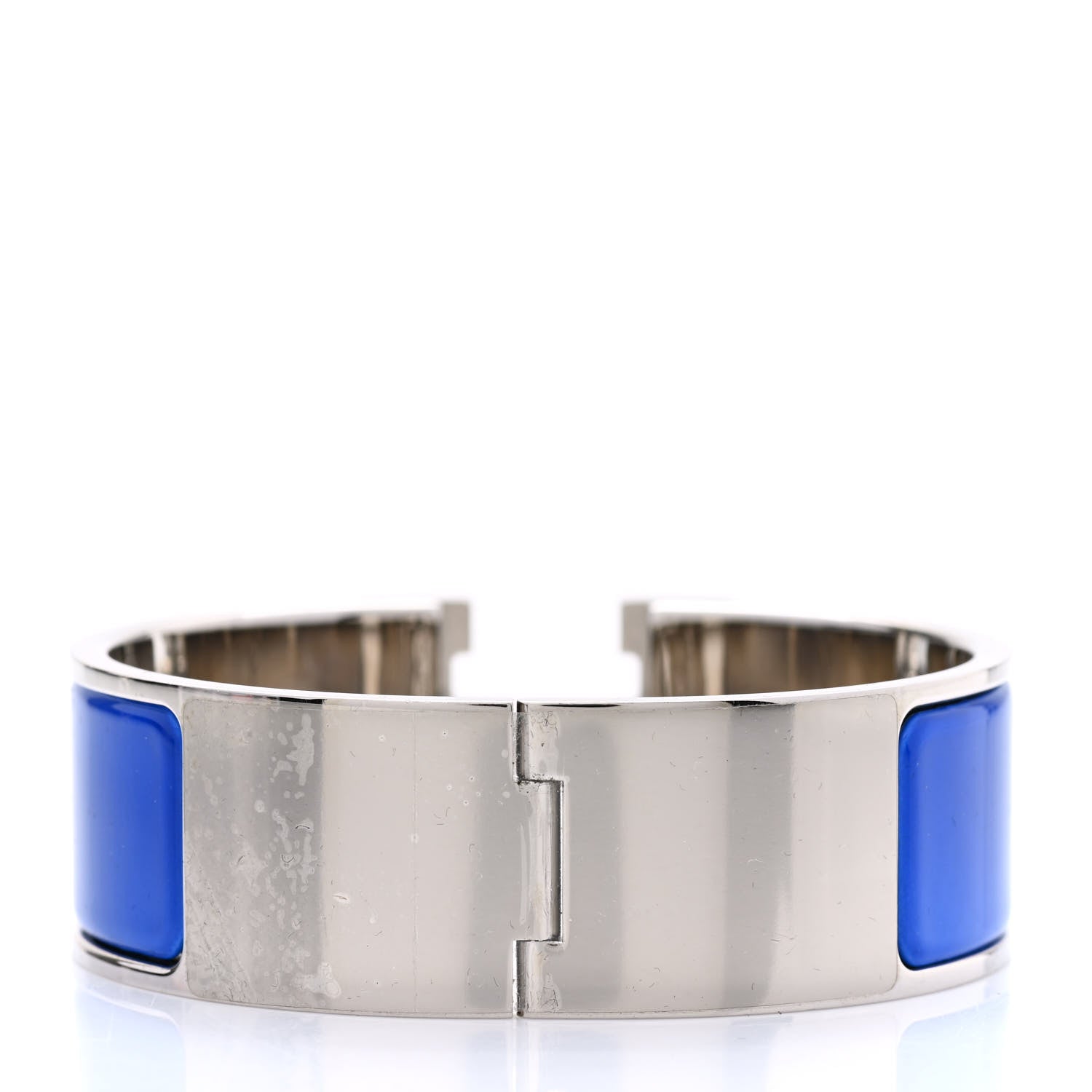 Hermes Enamel Wide Clic Clac H Bracelet Bleu Royal 3 of 5