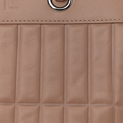Chanel Calfskin Vertical Quilted Lax East West Shoulder Bag Beige 11 of 11