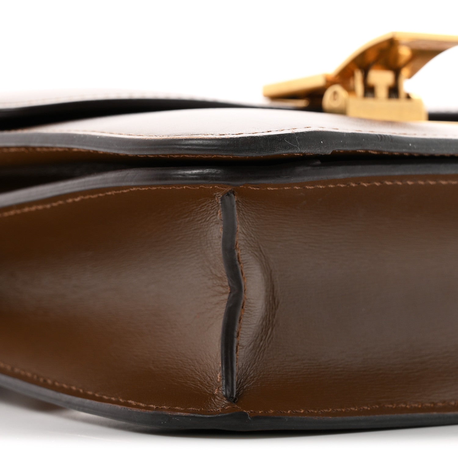 Celine Box Calfskin Teen Classic Box Flap Bag Camel 9 of 10