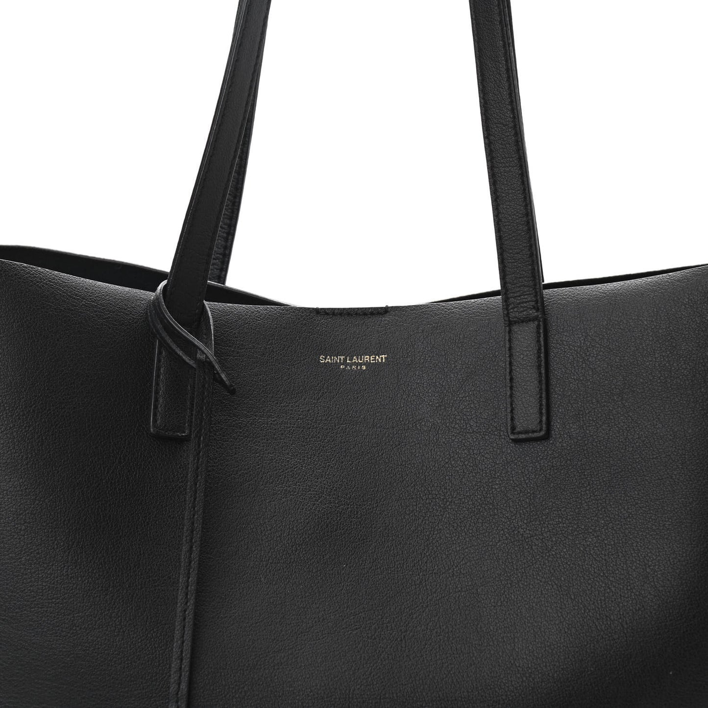 Calfskin Large Shopping Tote Black