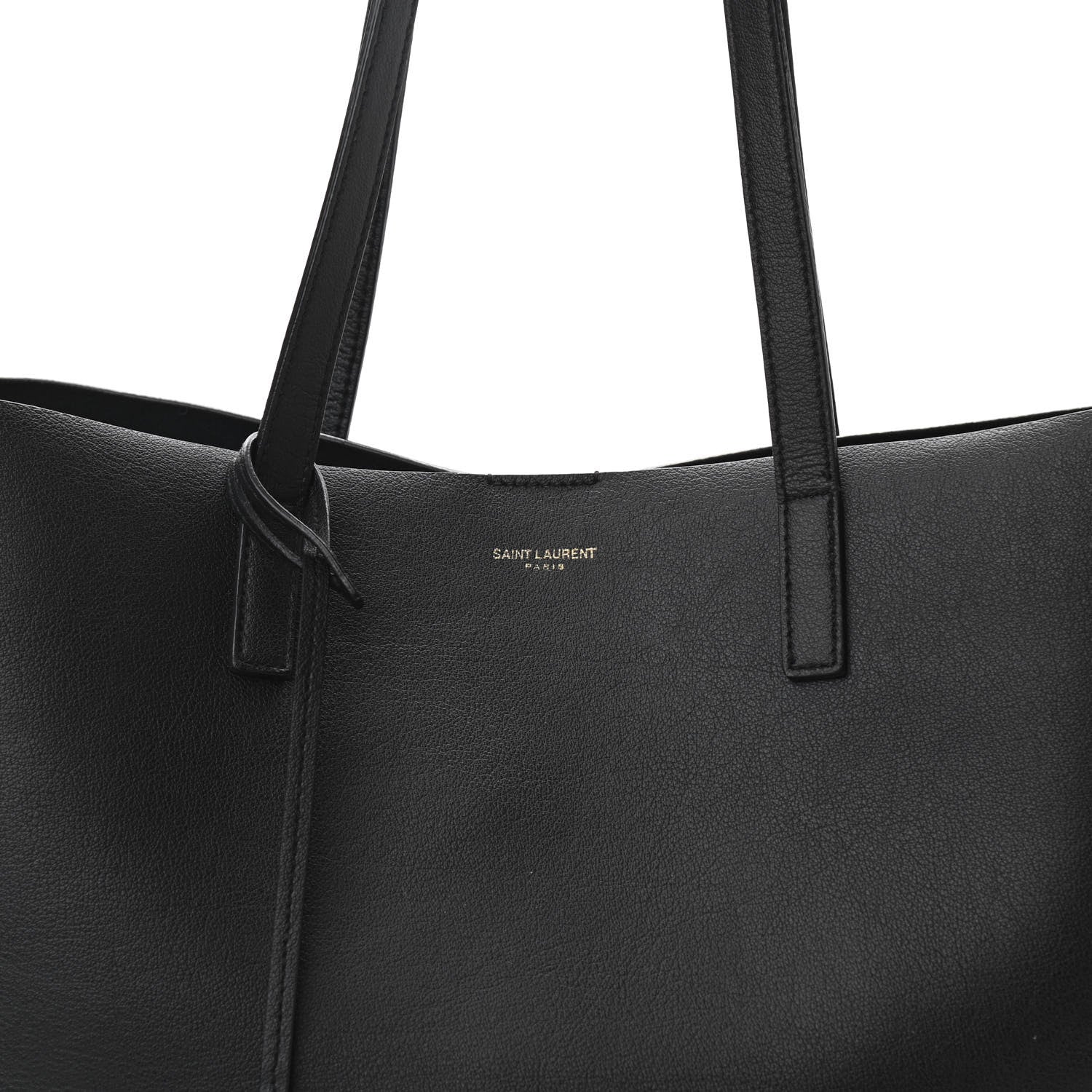 Saint Laurent Calfskin Large Shopping Tote Black 9 of 11