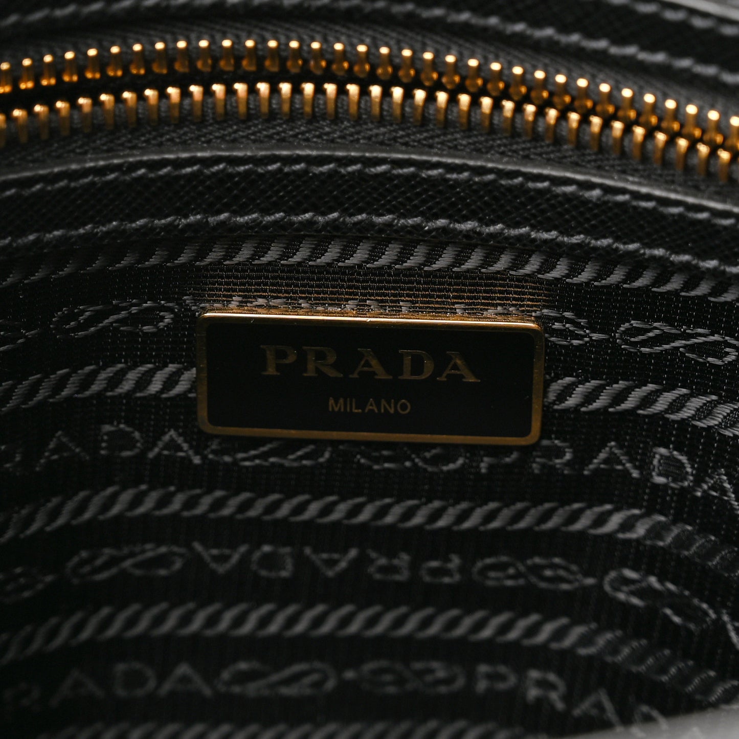 Tessuto Nylon Saffiano Small Tote Black