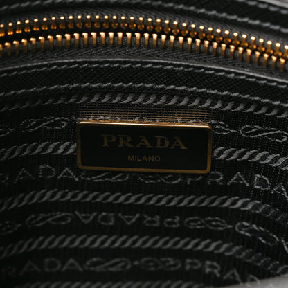 Prada Tessuto Nylon Saffiano Small Tote Black 6 of 9